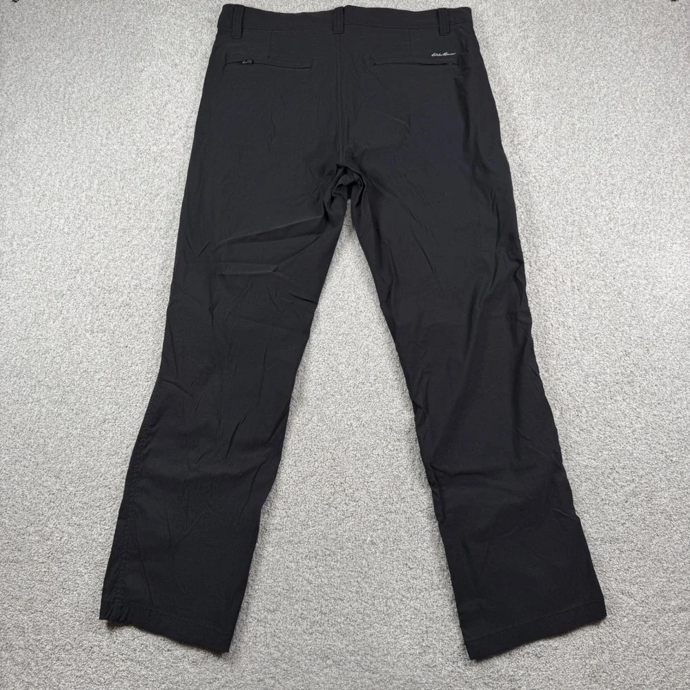 Eddie Bauer Travex Pants Men 34x32 Black Performance Hiking Outdoor 01080